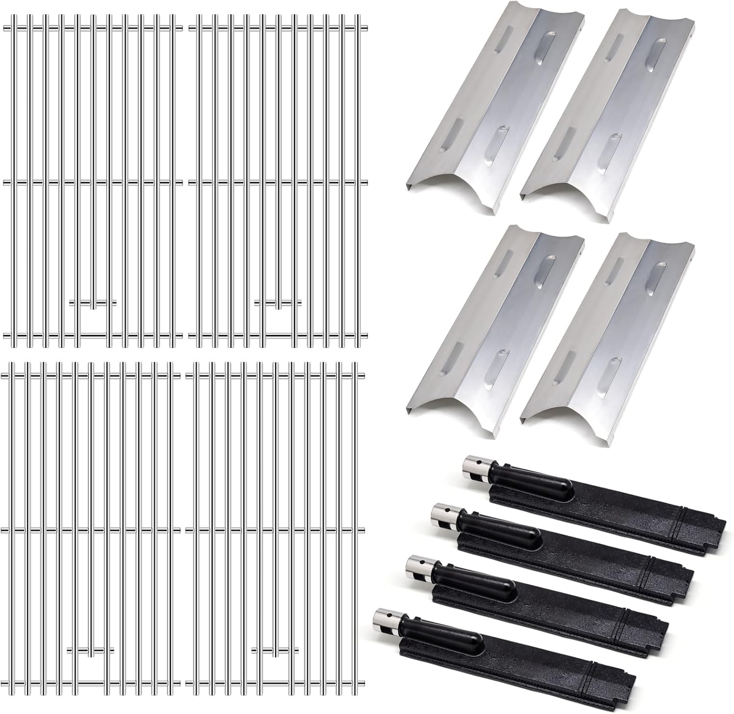 Adviace Replacement Parts for BG179A Master Forge 5 Burner Gas Grill, Replacement for Master Forge BG179A Burners, for Master Forge BG179A Grates, for Master Forge BG179A Heat Plates
