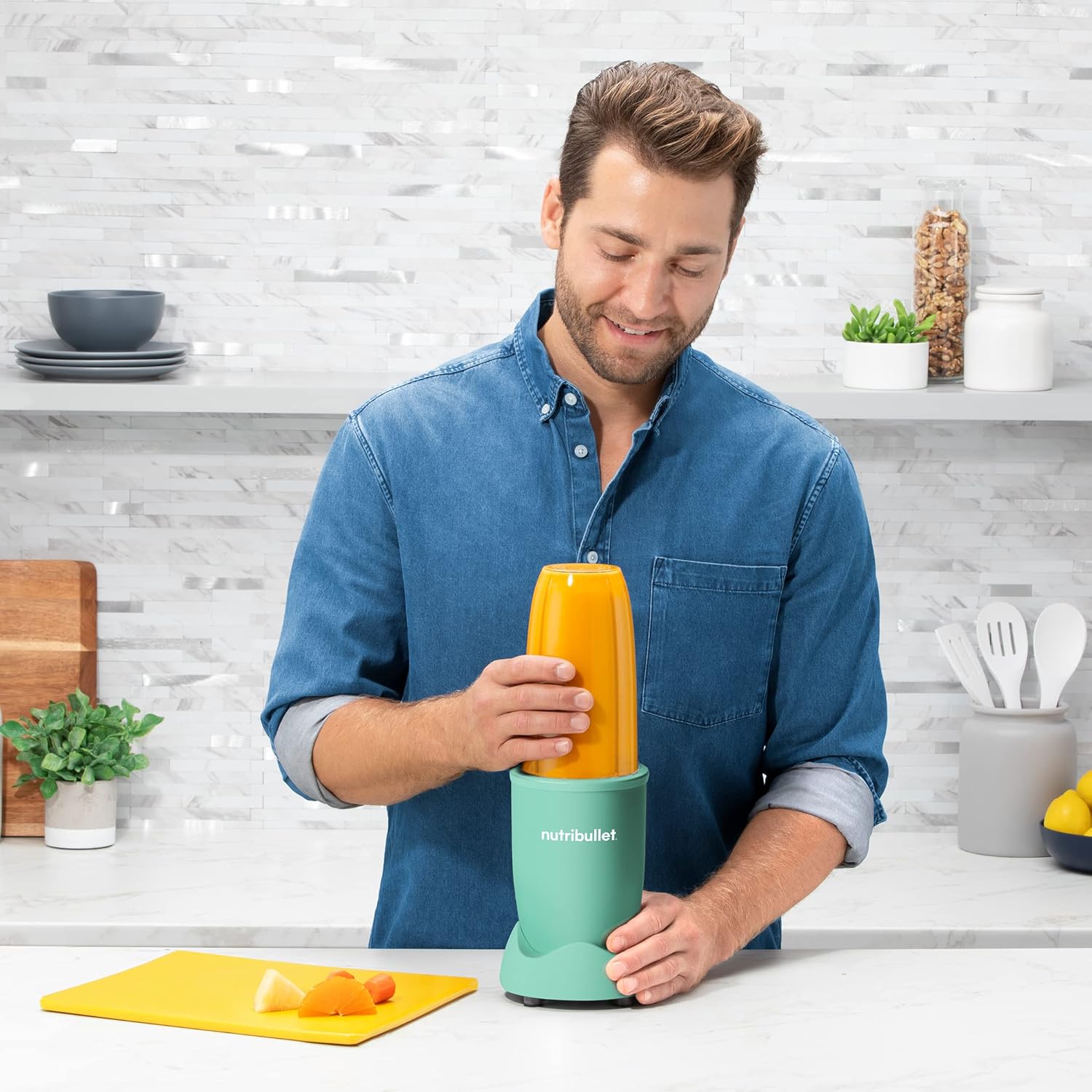 Nutribullet NB9-1301AMG Pro 13 Pcs Matte Mint Green, 900W Food Blender