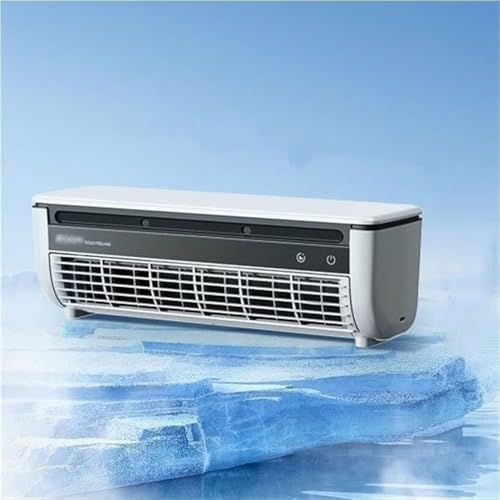 Mini Wall-Mounted Air Conditioner with Remote Control - Portable Cold Air Blower, Low Energy Consumption, Fast Cooling for Bedroom, Living Room, and Office
