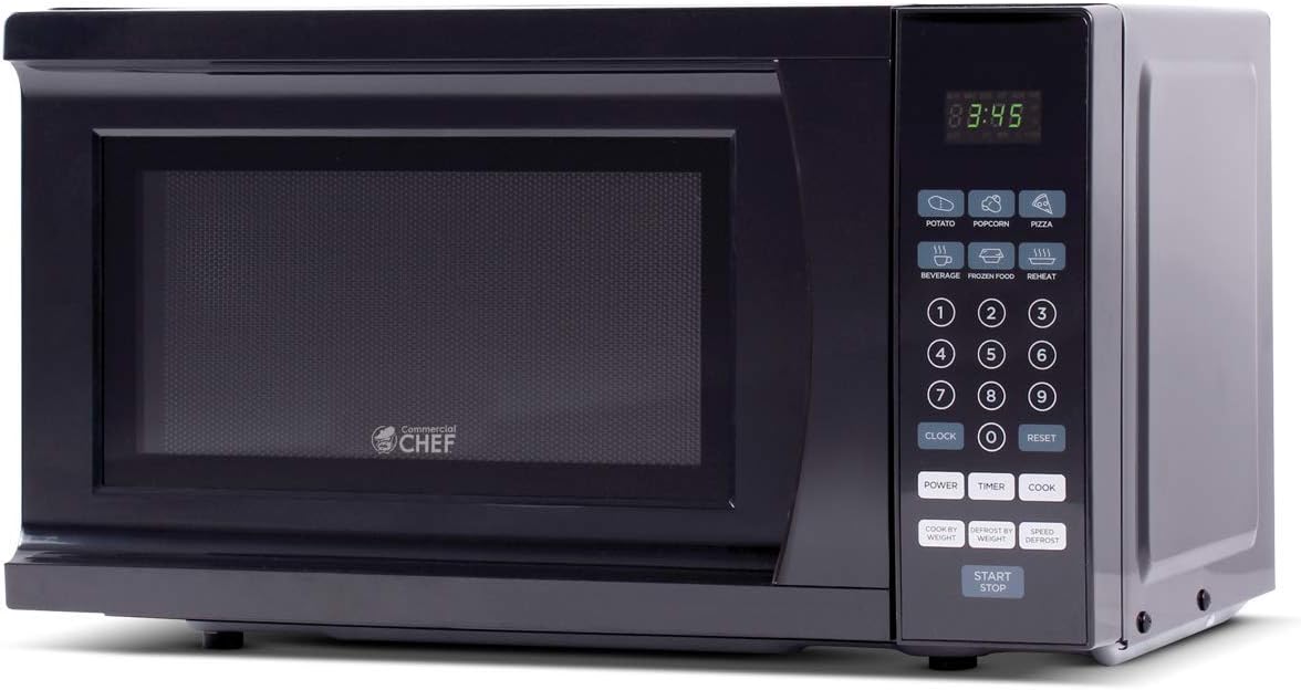 Commercial Chef CHM770B Countertop Microwave, 0.7 Cubic Feet, Black & Keurig K-Classic Coffee Maker K-Cup Pod, Single Serve, Programmable, 6 to 10 oz. Brew Sizes, Black