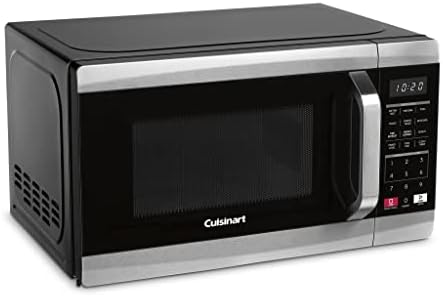 Cuisinart CMW-70 Stainless Steel Microwave Oven, Silver & Cast-Iron Double Burner, 11.5