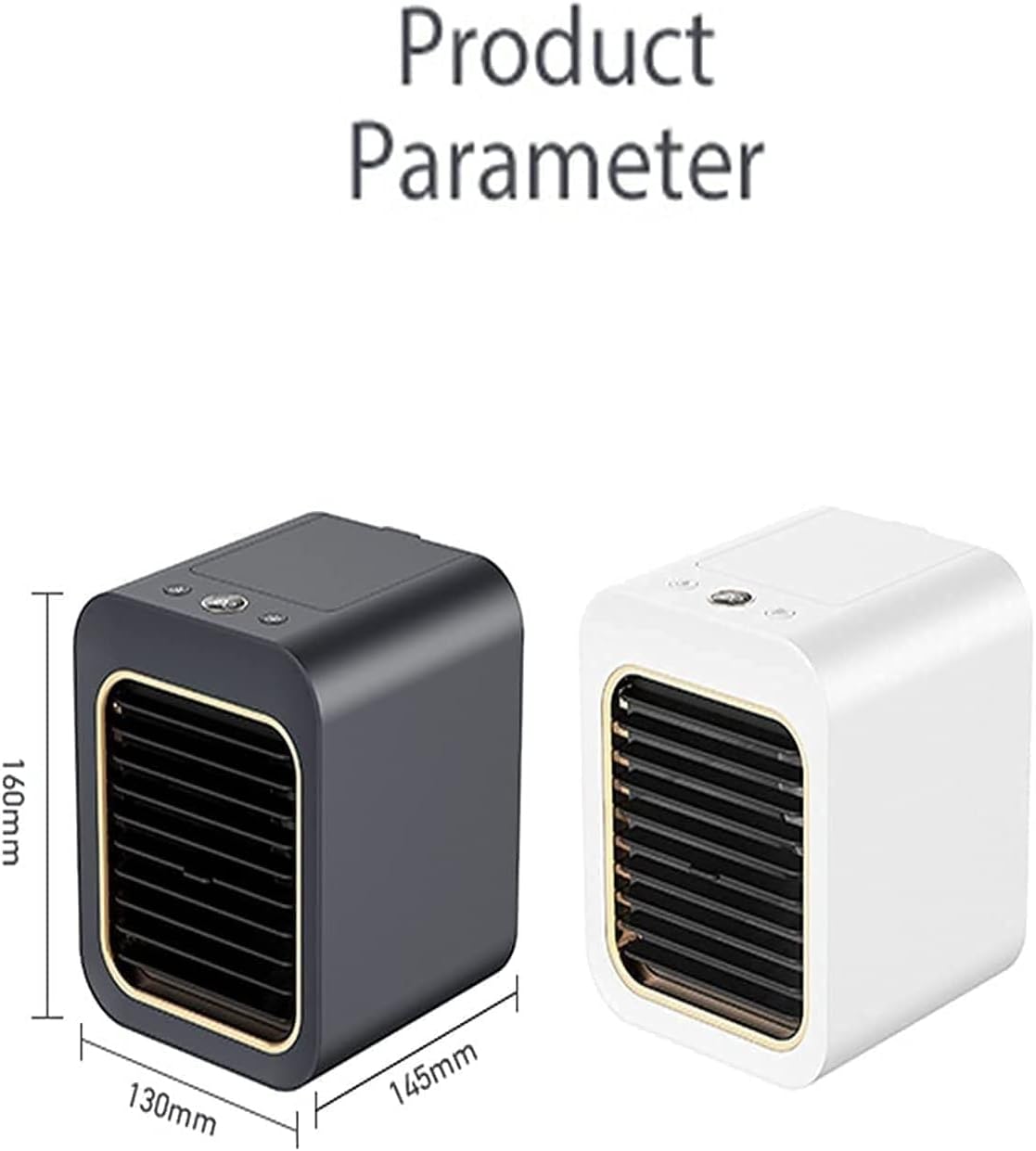 Mini Air Cooler - Portable Cooler Fan, Portable Desktop Cooling Fan, Personal Table Air Conditioner Fan for Bedroom Office Home Room (Color : White)