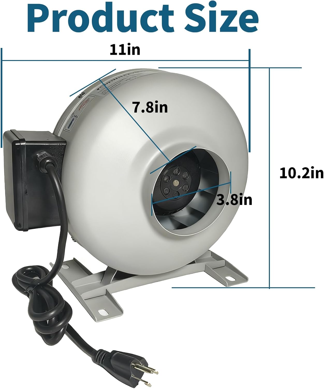 M-4DBT Automatic Dryer Duct Booster Exhaust Fan for Clothes Dryers – Quiet, Stable, Durable, Saves Drying Time, Compatible with All Dryers (M-4DBT)