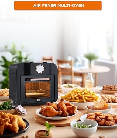 COMMERCIAL CHEF Air Fryer Multi-Oven, 17-QT Multifunctional & Multi Level Air Fryer with Bake, Broil, Roast, Warm & Toast for Rotisserie Chicken, Pizza & More, 1500 Watt Air Fryer Oven