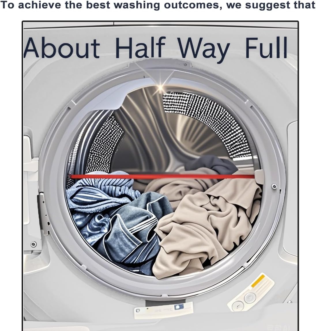 Compact Front Load Washer Washing Machine 2.8 cu. ft. Small Front Foading Space Saving Washer 24