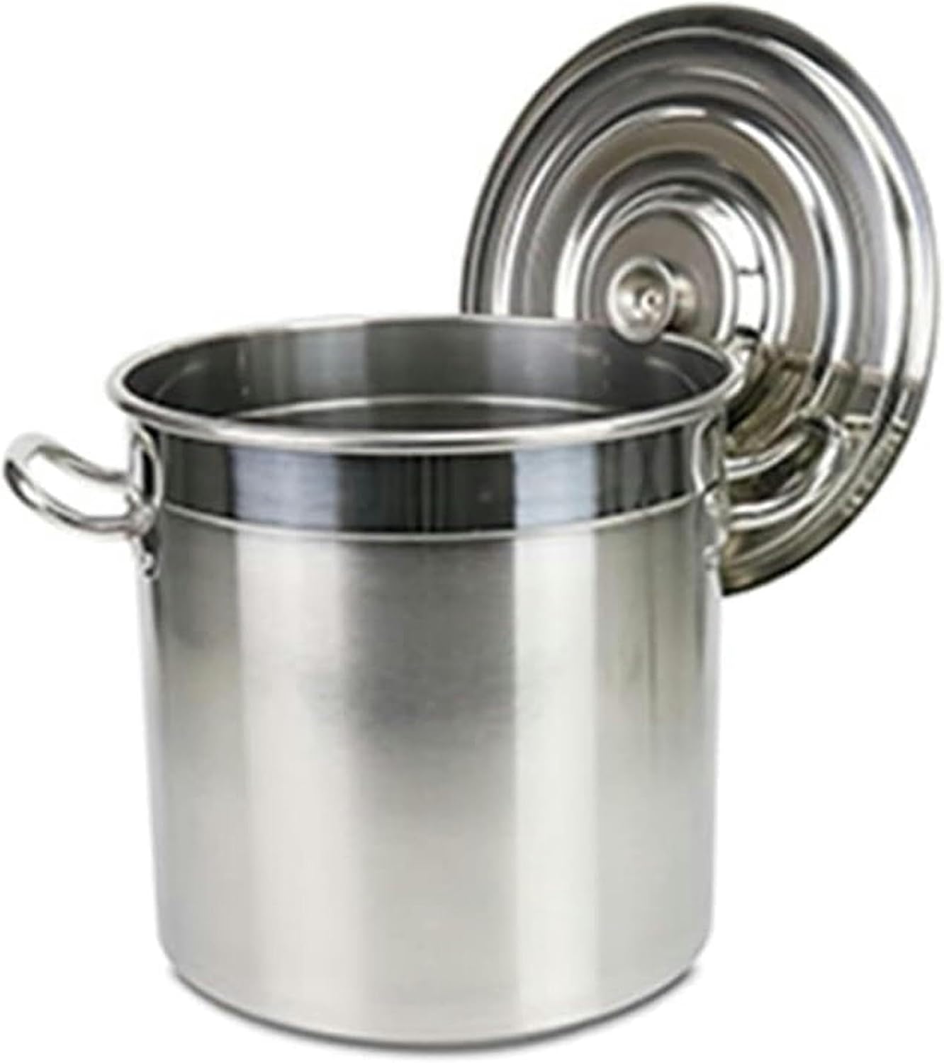 Stainless Steel Stockpot for Crab Seafood Boil, Turkey Fryer, with Strainer Basket Lid, Outdoor Cooking Pot for Commercial Kitchen Home Use(45cm/17.7inch)