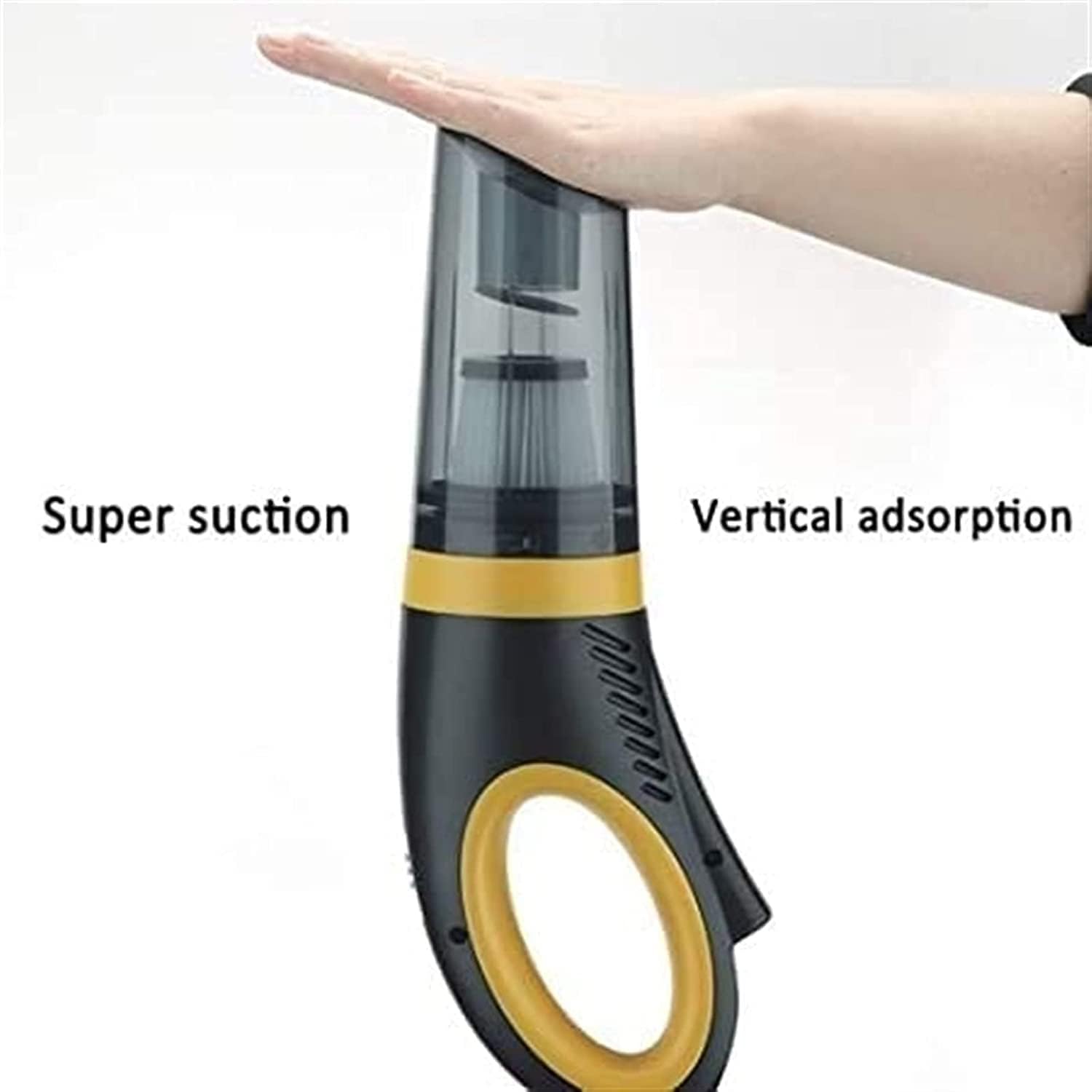 Handheld Vacuum, Vacuum Handheld Cordless with 6000Pa Strong Suction, Handheld Vacuum Cordless for Home and Car Cleaning, Portable dustbuster Hand Vacuum (Black)