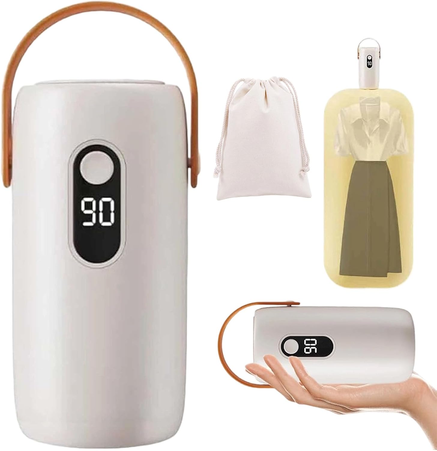 Mini Portable Foldable Clothes Dryer, Small & Compact Clothes Dryer, Hanging Laundry Dryers, Quiet Fast-Drying Machine With Dry Bag, Adjustable Timer, Overheat Protection, for Travel Home (1PC)