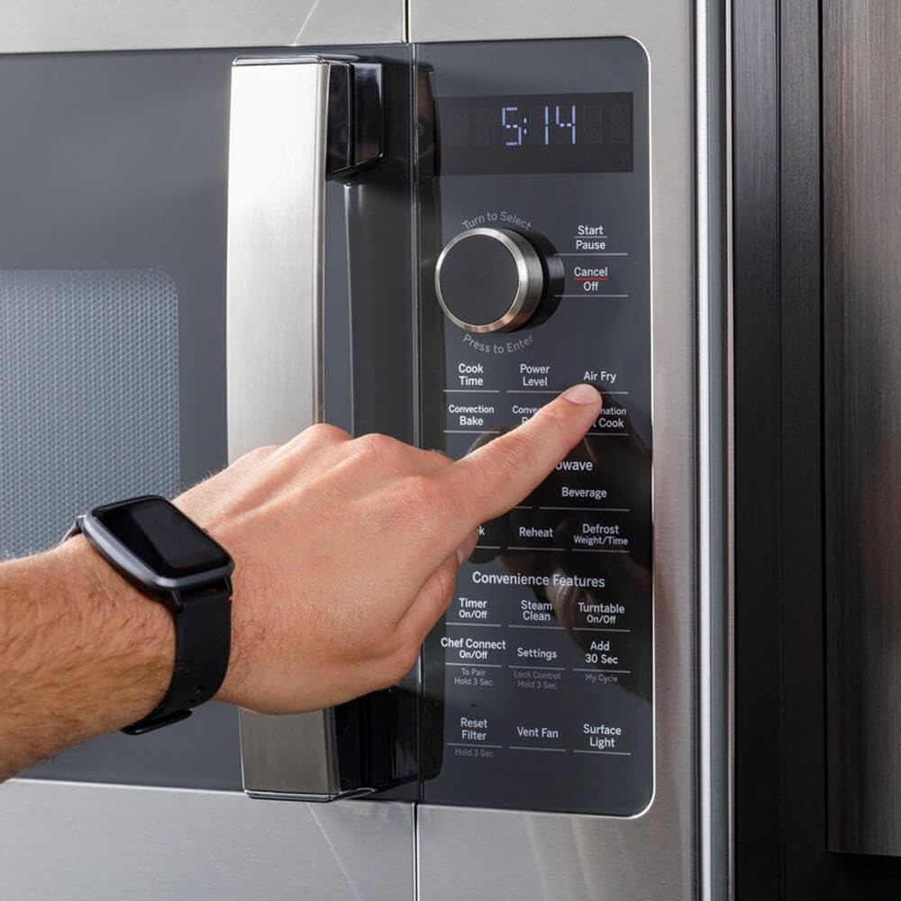 GE Profile 1.7 cu. ft. Over The Range Microwave in Stainless Steel with Air Fry PVM9179SRSS