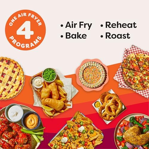 Instant Pot Vortex 6QT XL Air Fryer, 4-in-1 Functions that Crisps, Roasts, Reheats, Bakes for Quick Easy Meals, 100+ In-App Recipes, is Dishwasher-Safe, from the Makers of Instant Pot, Black