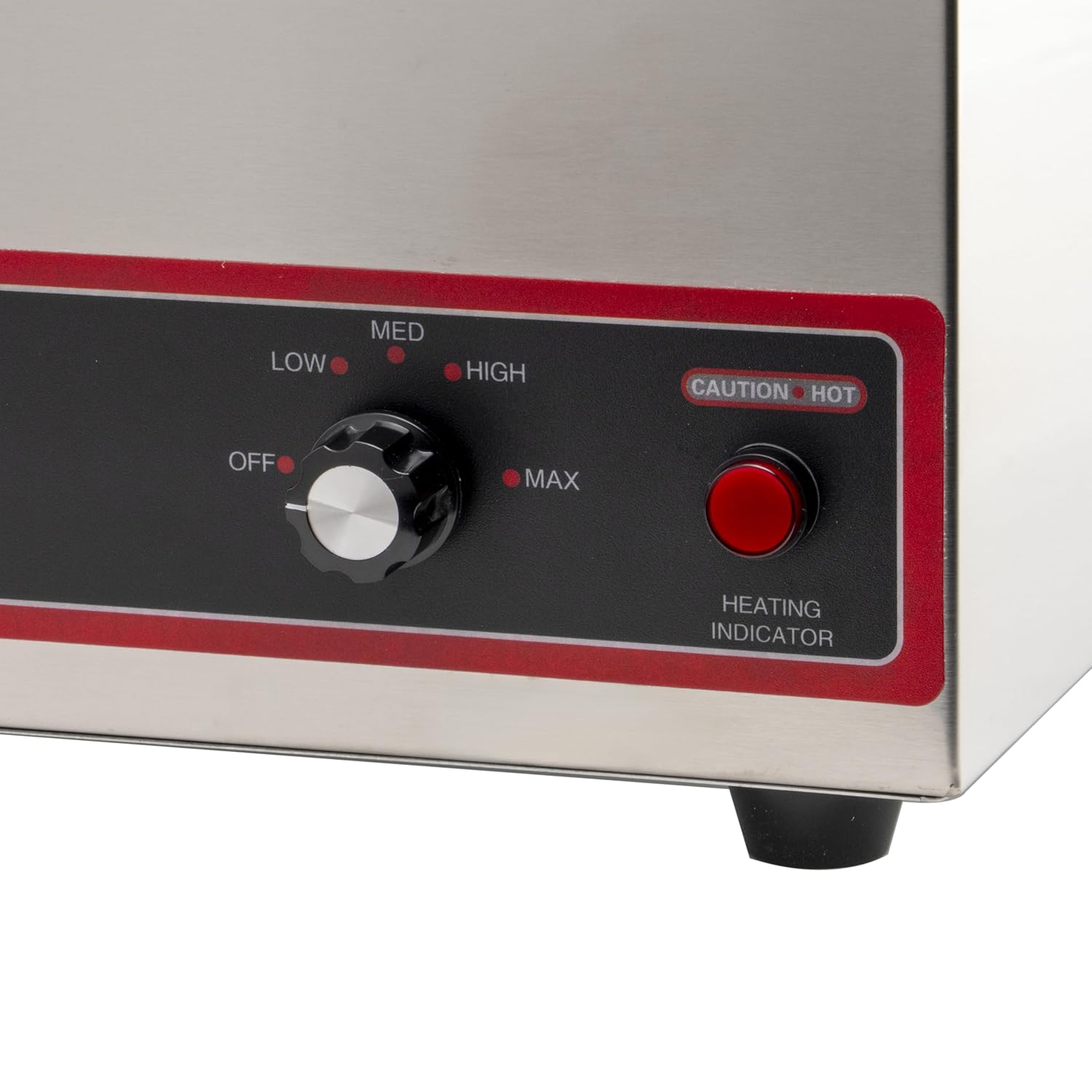 Winco FW-S500 Commercial Portable Steam Table Food Warmer 120V 1200W,Stainless Steel,Large