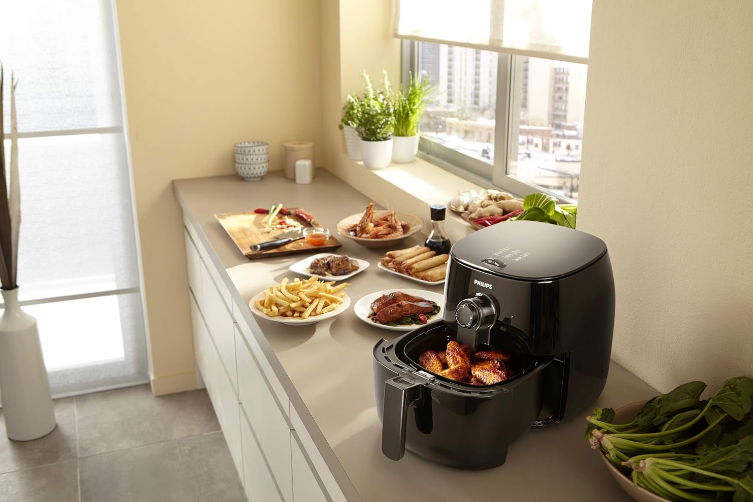 Philips Kitchen Appliances Philips TurboStar Technology Airfryer, Analog Interface