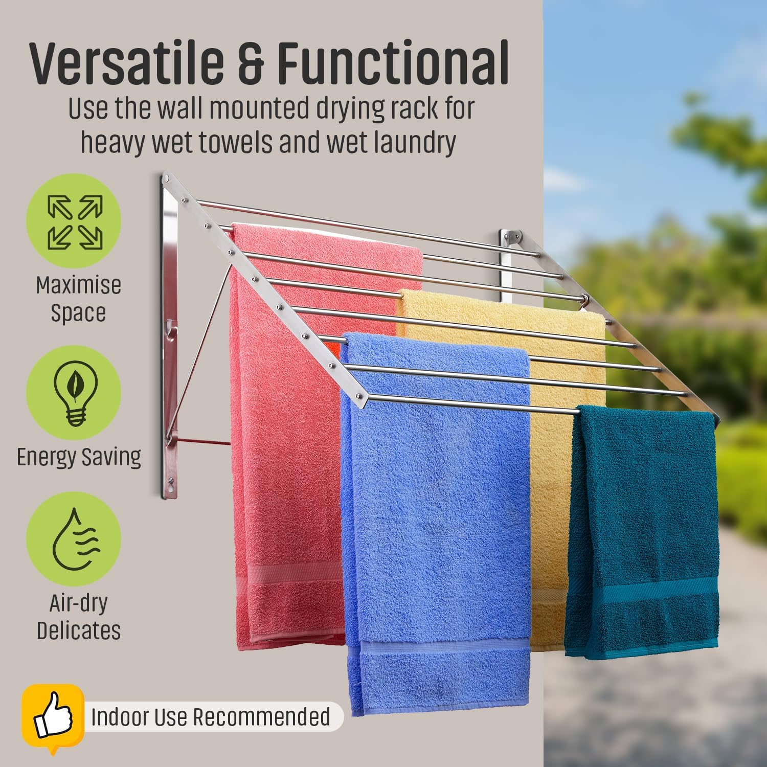 Smartsome | Wall Mounted | Clothes Drying Rack| 22