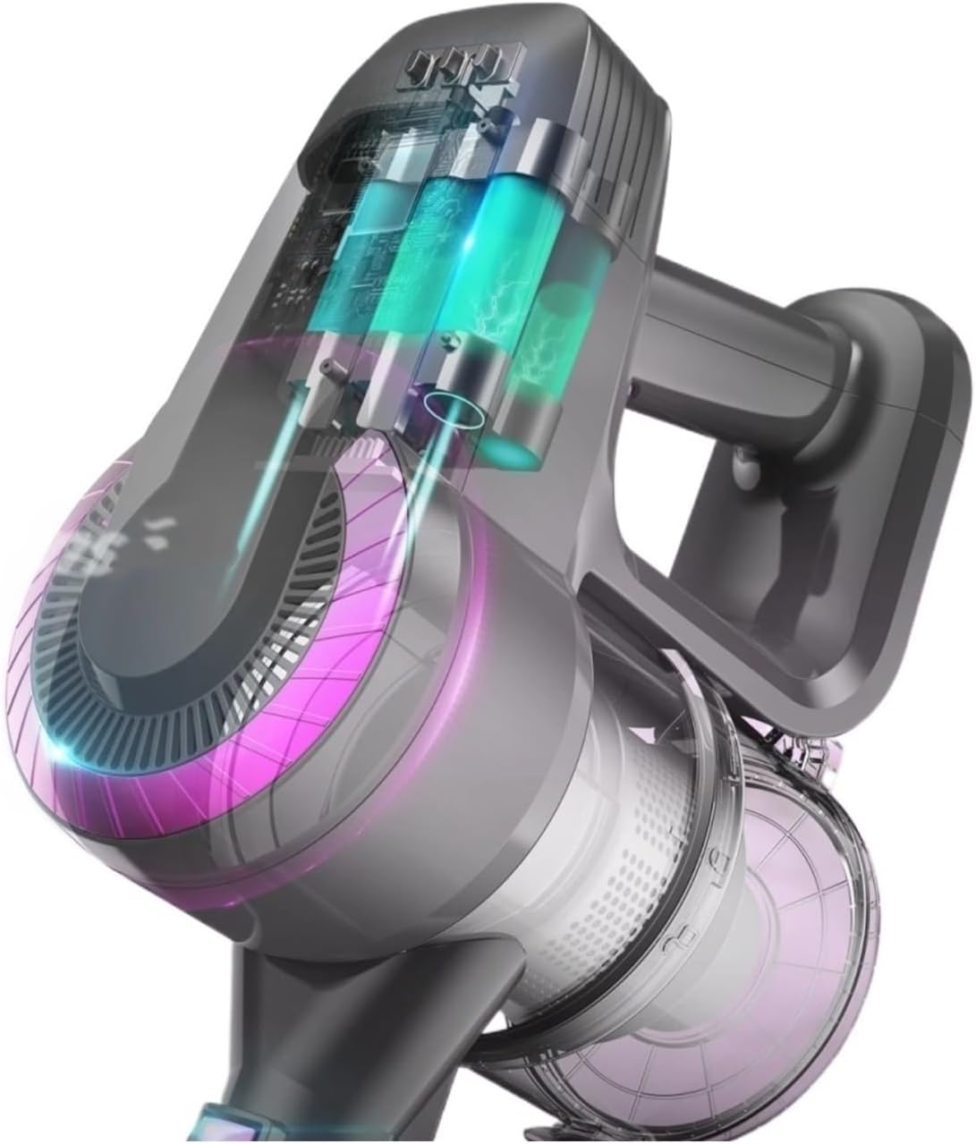 Cordless Vacuum Cleaner 20Kpa Ultra 6 in 1 Lightweight Stick Vacuum Powerful Handheld Vacuum Cleaners Compatible with INSE N370(N370 Green)