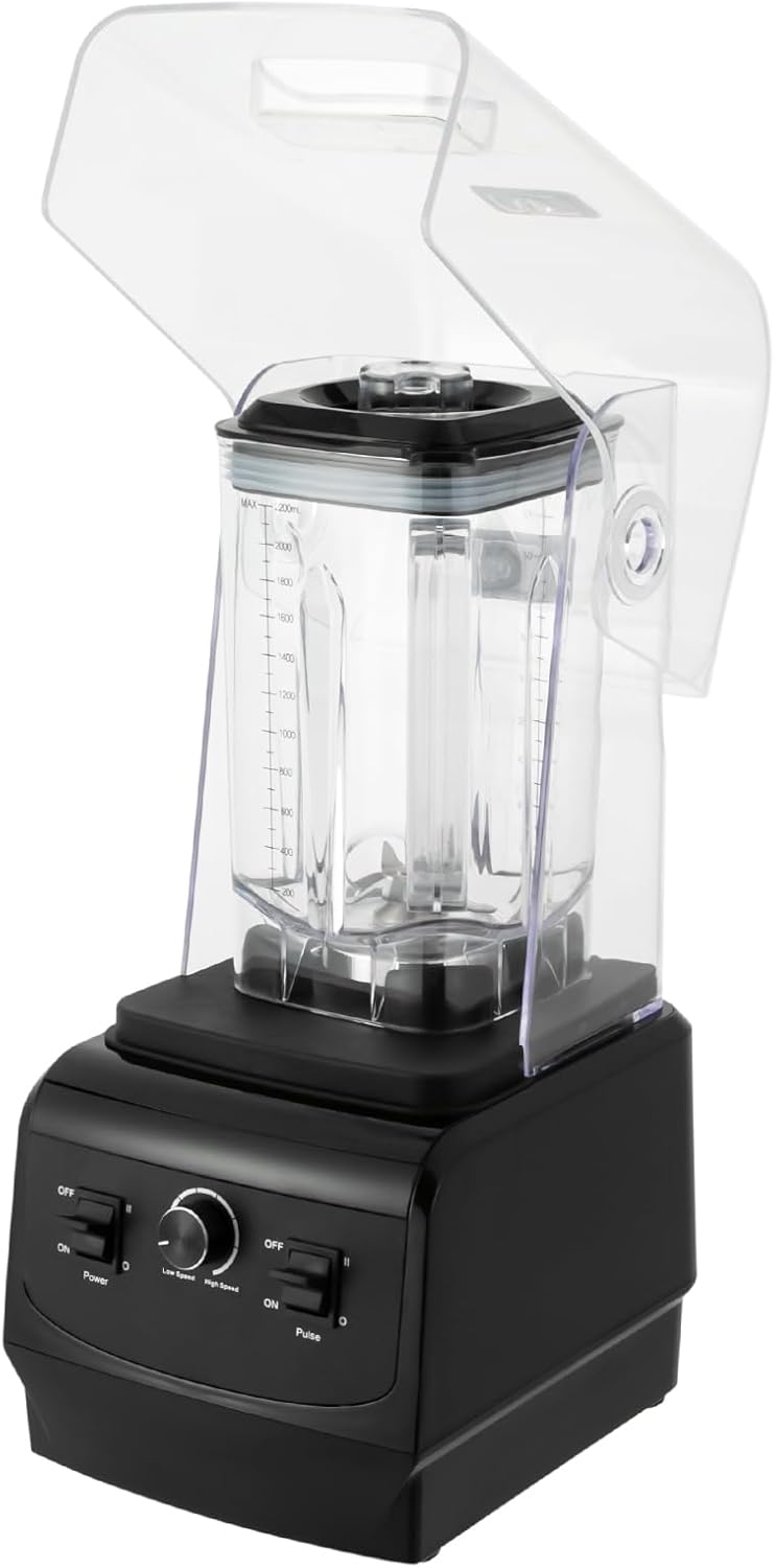 Smoothie Blender 2.2L/74.4OZ Professional Grade Blender Professional Smoothie Machine with Safety Cover Quiet Commercial Blenders for Juices, Milkshakes, Smoothie Drinks