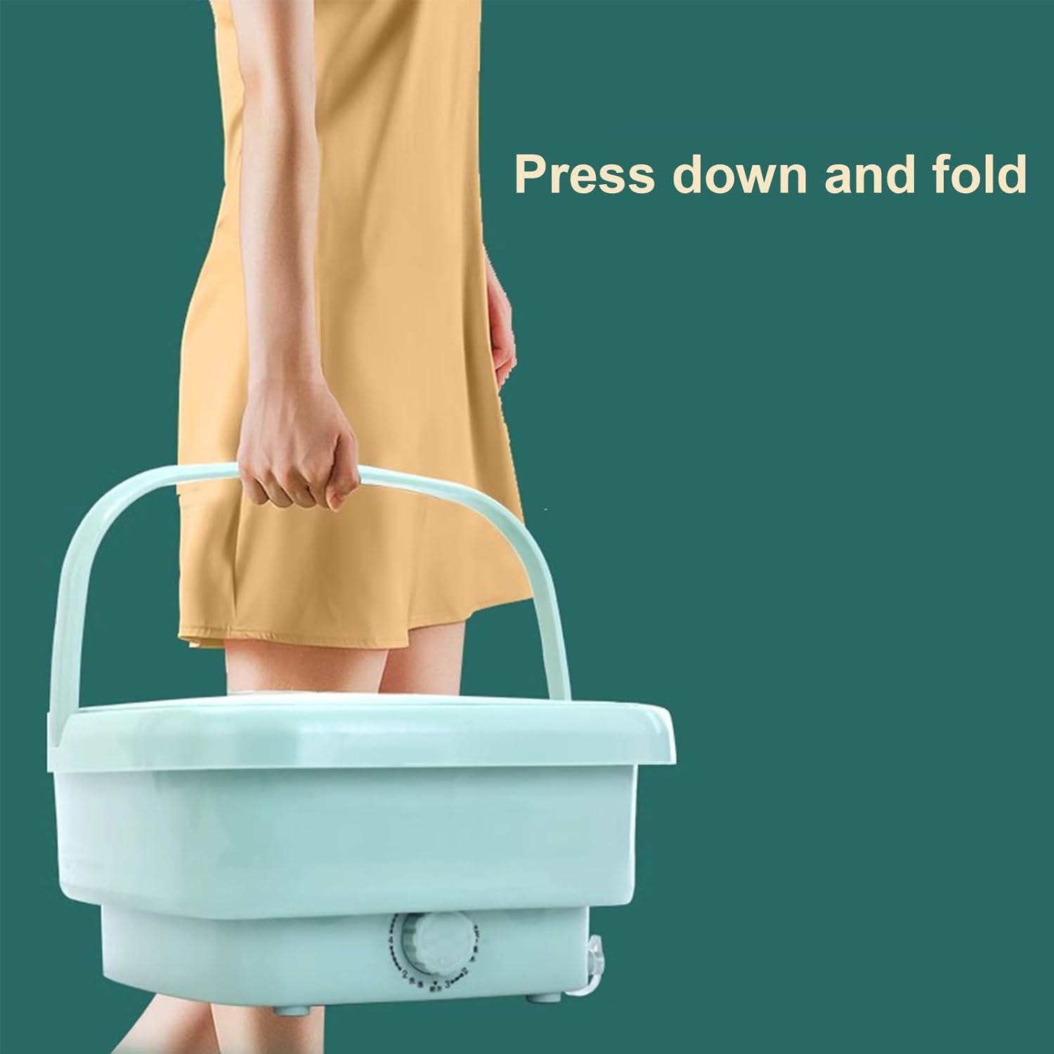 Portable Mini Washing Machine, 12L 2 In 1 Collapsible Mini Washer, Foldable Small Smart Laundry Machine, for Travel, Apartment, Dorm, Camping, RV, Underwears, Socks, Baby Clothes(Pink)