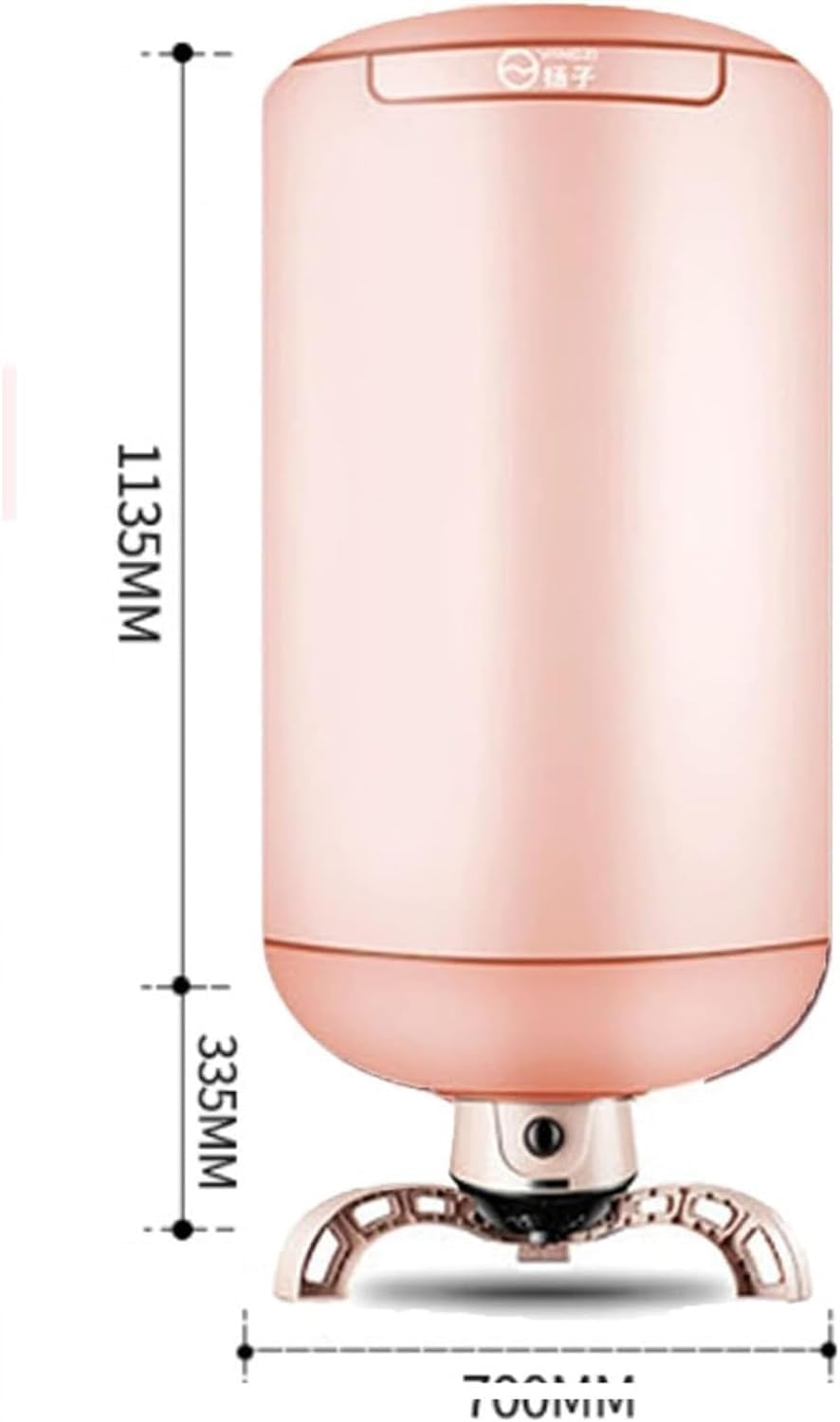 Vertical Clothes Dryer, 900w Folding Mini Thermostatic Clothes Drying Rack, One-button Rotation To Adjust Temperature, 0-180° Temperature Range, Load-bearing 15kg