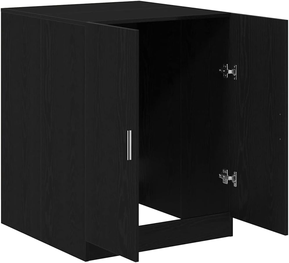 Washing Machine Cabinet Black Oak Engineered Wood,Home & Garden,Household Appliance Accessories,Laundry Appliance Accessories,Washer & Dryer Accessories