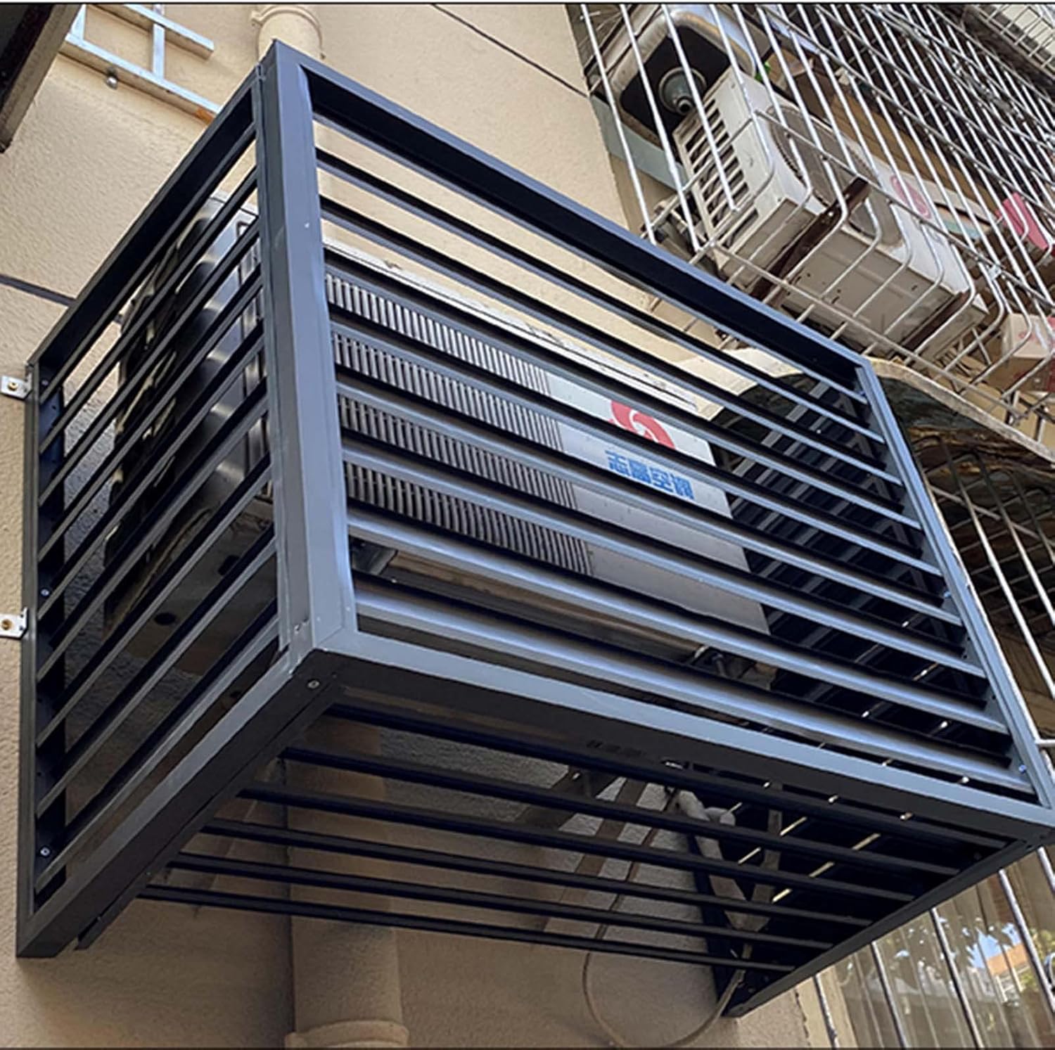 Cover for Outdoor Air Conditioning Cover Decorative Privacy Screen, Aluminum All-Weather Central Air Conditioner Protection Cover for Outside Units,freestanding Enclosure to Cover Garbage Or Ac Units