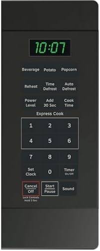 Hotpoint RES1072DTBB 0.7 Cu. Ft. Capacity Countertop Microwave Oven, Black