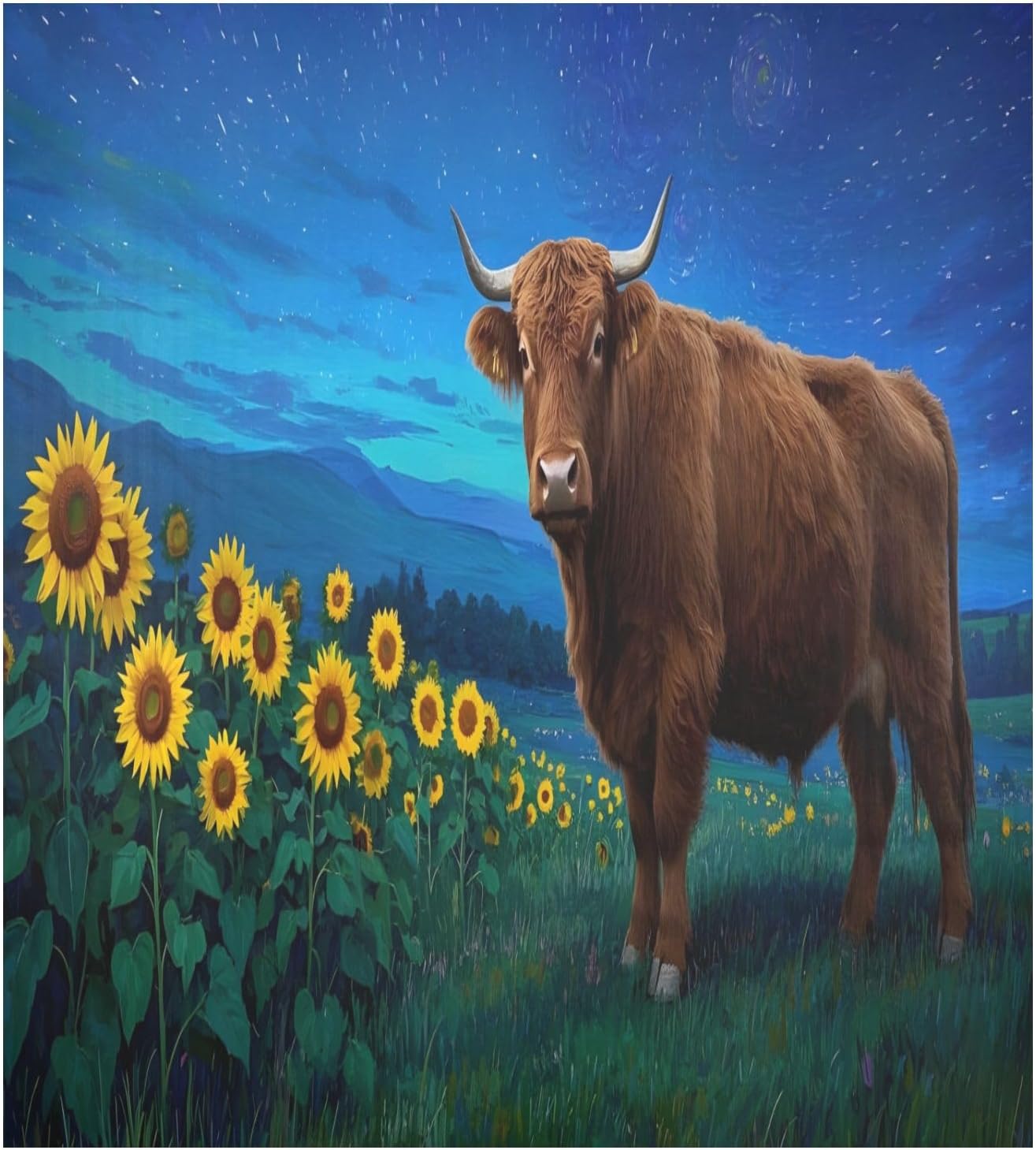 Dishwasher Magnet Cover Large Magnetic Stickers Highland Cattle Sunflower Sky Front Dishwasher Cover Reusable Decal for Home Kitchen Anti-Scratch Refrigerator Decorative Lid Washing Machine Laundry 23