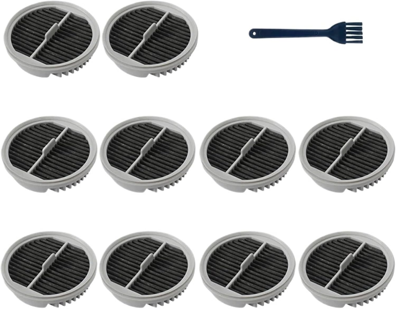 Compatible For Xiaomi Mijia MJXCQ01DY DeermaDX1000 Handheld Vacuum Washable HEPA Filter Replacementt(11 pcs)