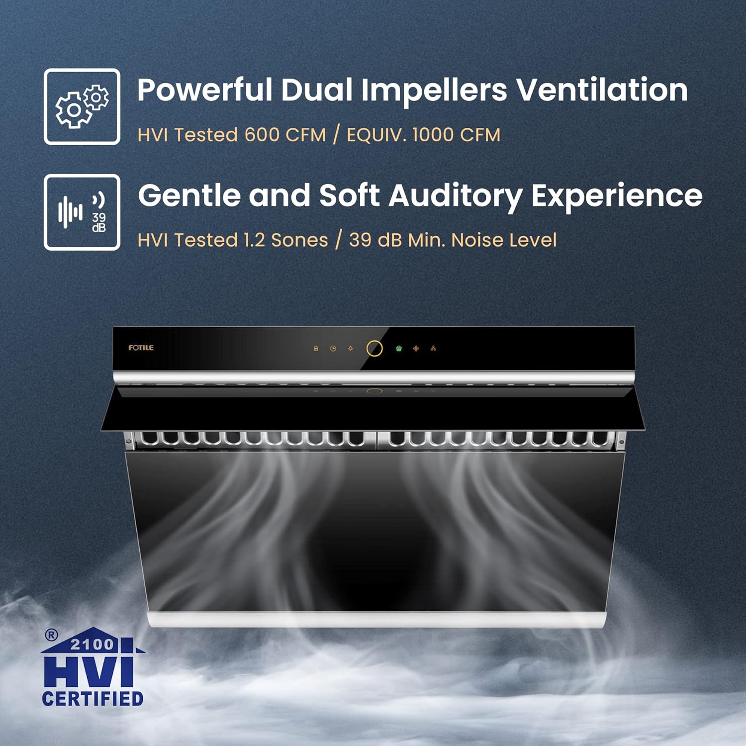 FOTILE JQG7505 30” Under-Cabinet or Wall-Mount Range Hood | Dual DC-Motor | Slant Vent Design & TOSHIBA EM131A5C-BS Countertop Microwave Ovens 1.2 Cu Ft