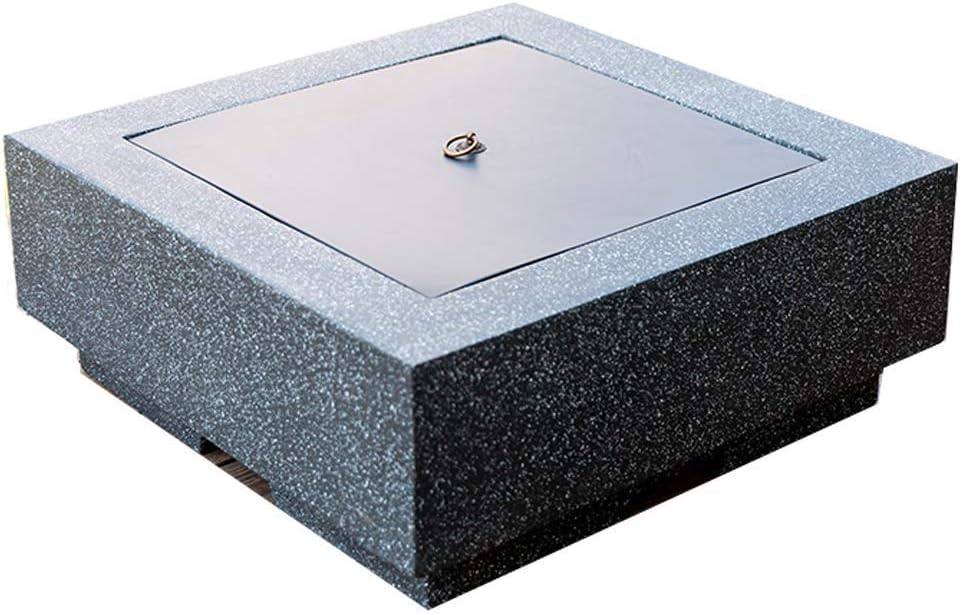 Fire Pits Bowls,for Garden BBQ Large Wood Burning with Grill and Lidtable Stone Table Cast Iron Outdoor Firepit for Log Burning 3 in 1