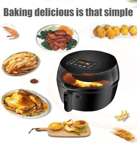 oven mini oven air fryer oven Small Air Fryer, Air Fryer, Oilless Electric Cooker with Cooking Functions, LCD Digital Touch Screen with Precise Temperature Control, Nonstick Basket, 1500W, Small Air