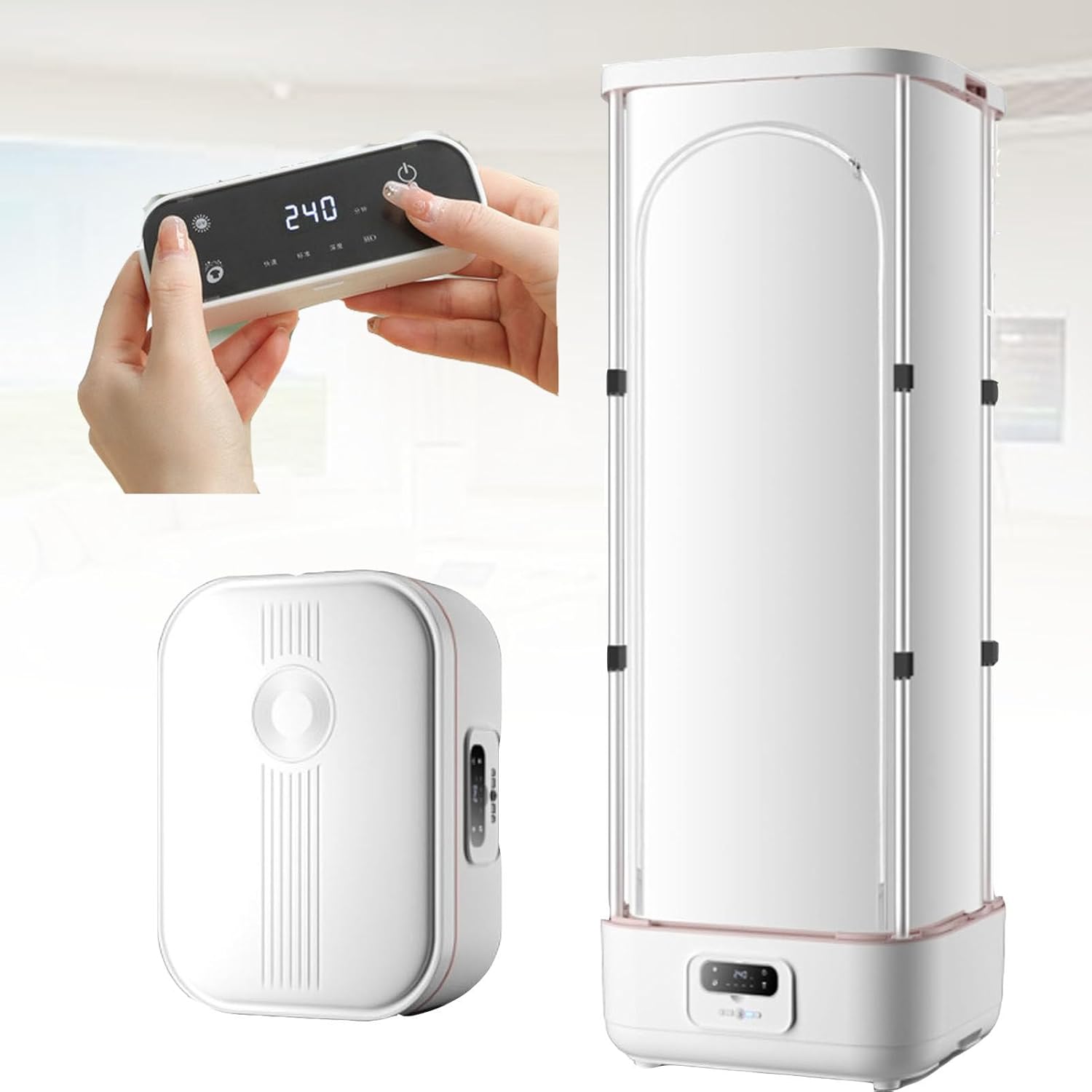 Household Small Quick-Drying Foldable Dryer，Automatic Ironing Machine，Hanging Garment Steamer, Automatic Ironing Machine， with Electric Clothes Drying Rack，for Clothes & Fabric