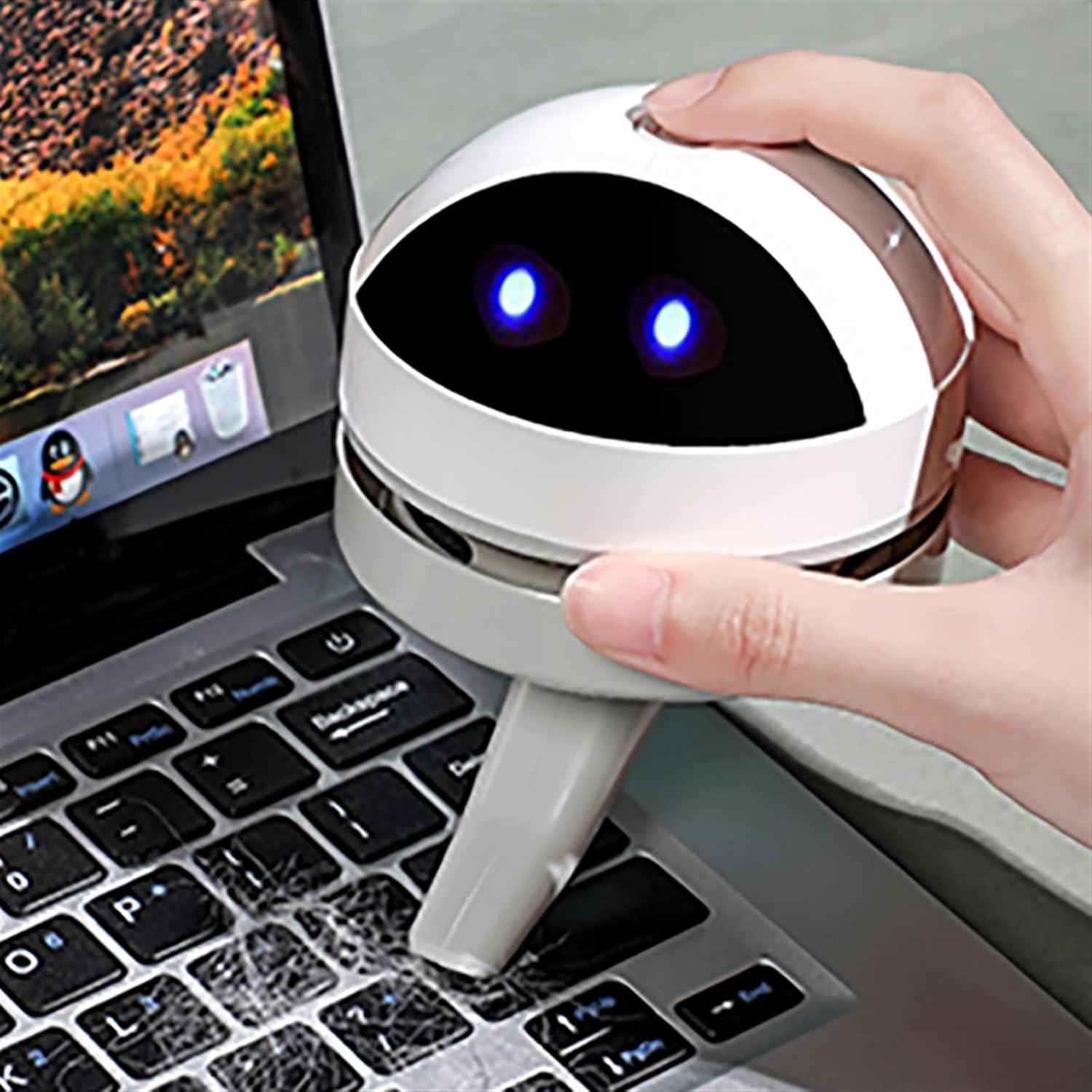 Hand Held Vacuum, Mini Vacuum Cleaner Desk Table Dust Vacuum Table Sweeper Desktop Cleaner with Clean Brush for Home Office