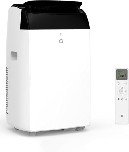 14,000 BTU Portable Air Conditioner – AC Unit Cools 550–750 Sq.Ft, 3-In-1 (Cool/Dry/Fan), 420m³/h Airflow, Quiet Sleep Mode, Remote, 24H Timer, Energy-Efficient Portable AC for Home & Office