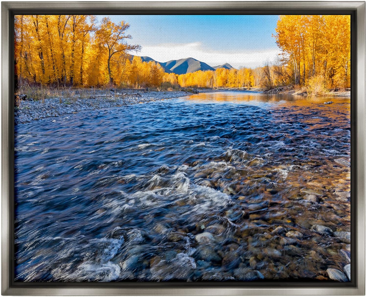 Stupell Industries Serene Babbling Brook Foliage Surrounding Lake Water, Design by Steve Smith