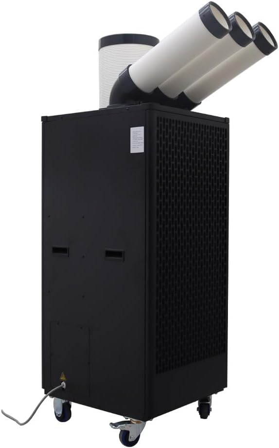 220V Commercial Industrial Air Conditioner Portable Industrial Spot Cooler 2500W Mobile Air Conditioner 1000-1100m³/h 22500BTU