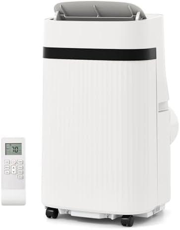 SIMOE Portable Air Conditioners, 12,000 BTU ASHRAE (8000 BTU SACC) Portable AC Unit for Bedroom, Cooling, Dehumidifier, Fan & Sleep Modes 4-in-1 Portable AC, Remote Control