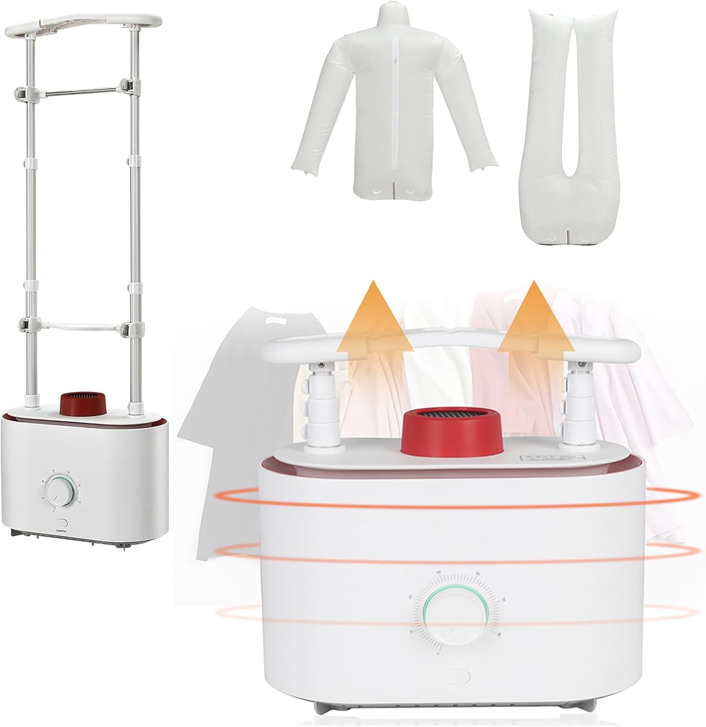 Portable Automatic Clothes Dryer, 1100W Retractable Drying Garment Steamer with Timing Function for Home, Travel, Dorm