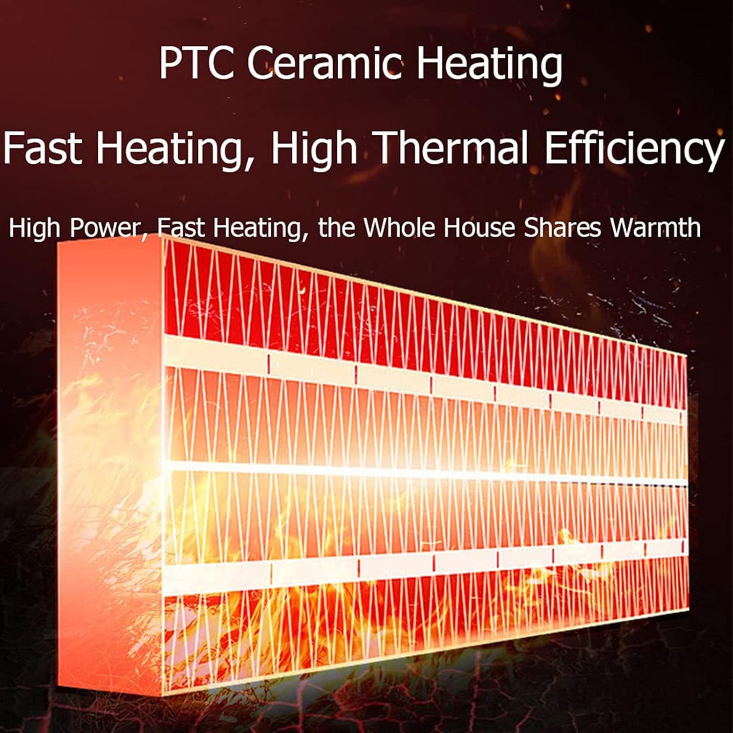 Wall Mounted Heater, Wall Mounted Remote Air Conditioner with Timer, Electric Heating Machine, Suitable for Home, Bedroom, Living Room, Bathroom, Silver