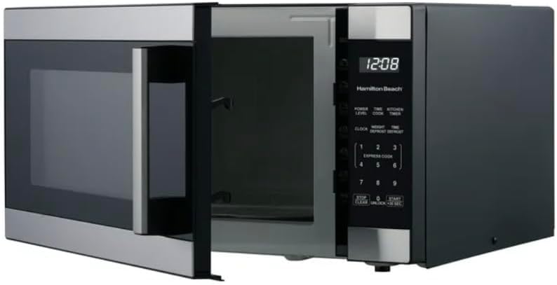 Aurevia™ SenseCook Pro Countertop Microwave, 1.6 Cu Ft, 1100W, Stainless Steel, LED Display, 7 Sensor Cook Options, 12.4-Inch Turntable, 21.8x19.8x12.2-Inch