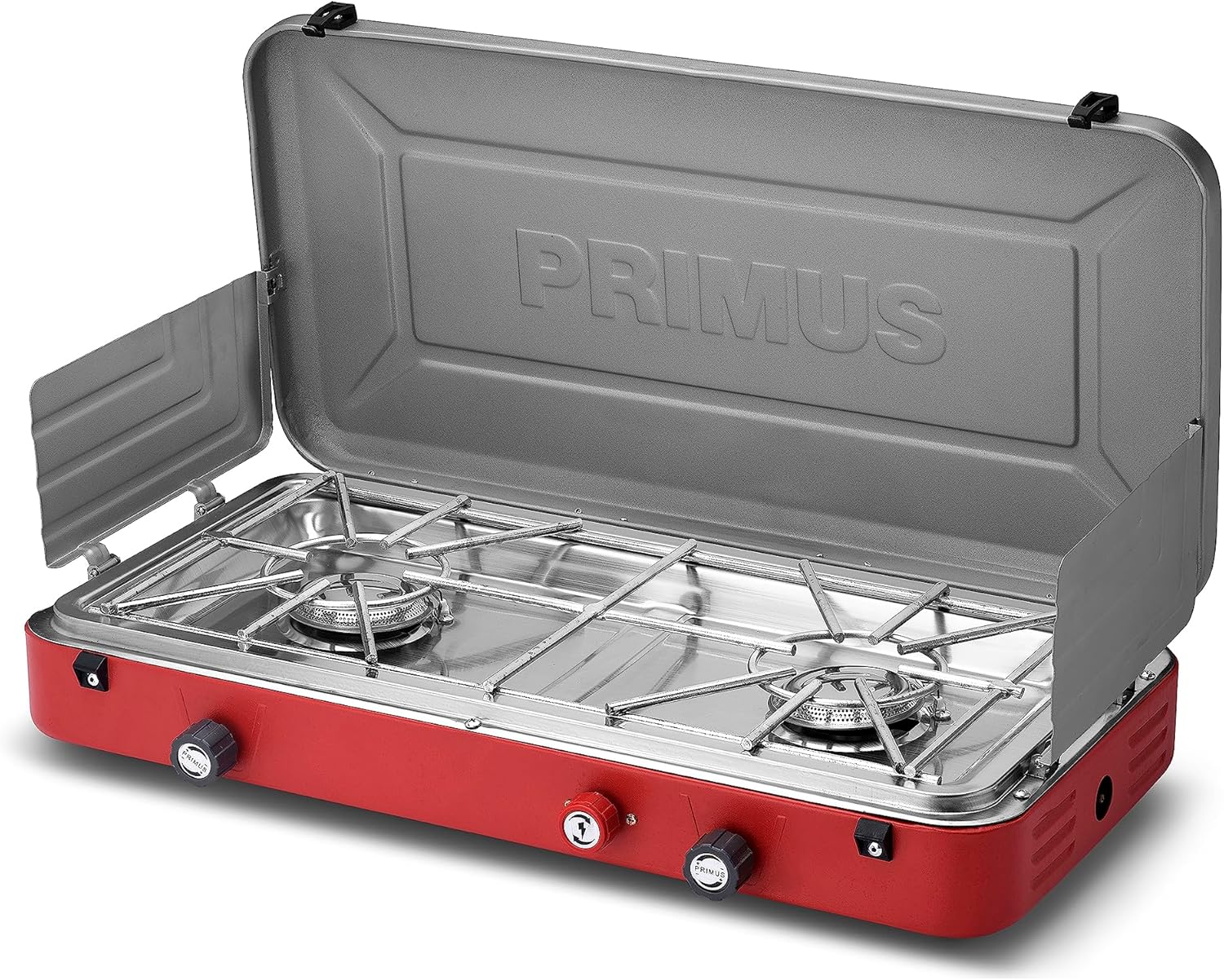 Primus Profile Portable 2-Burner Camping Stove | Perfect for Overlanding and Camping |Piezo Ignition for Easy Start, Black