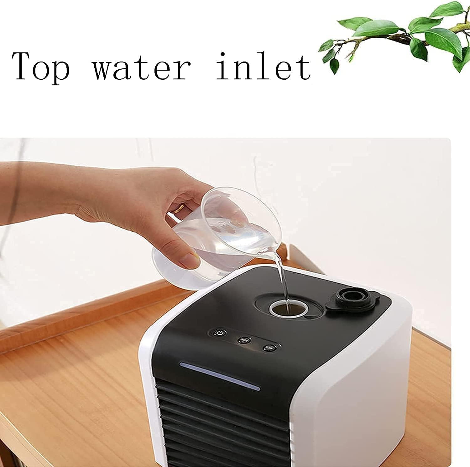 Portable Air Conditioner, Mini Air Fan USB Desk Fan with 3 Speeds, Personal Air Cooler for Office Room