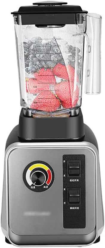 Commercial Milk Tea Shop Ice Crusher, Food Processor 1500W Multifunctional Blender, 2000ml Large Capacity PC Container, Grinder Juicer