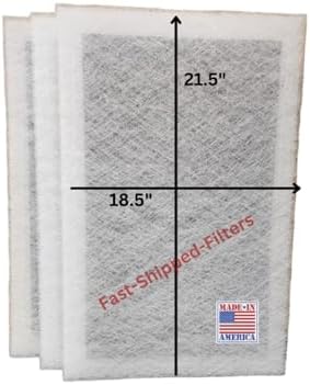 Fast-Shipped-Filters 3 Pack 20x24 Replacement Filter Pads Compatible with Dynamic Air Cleaner 20x24 Refill White
