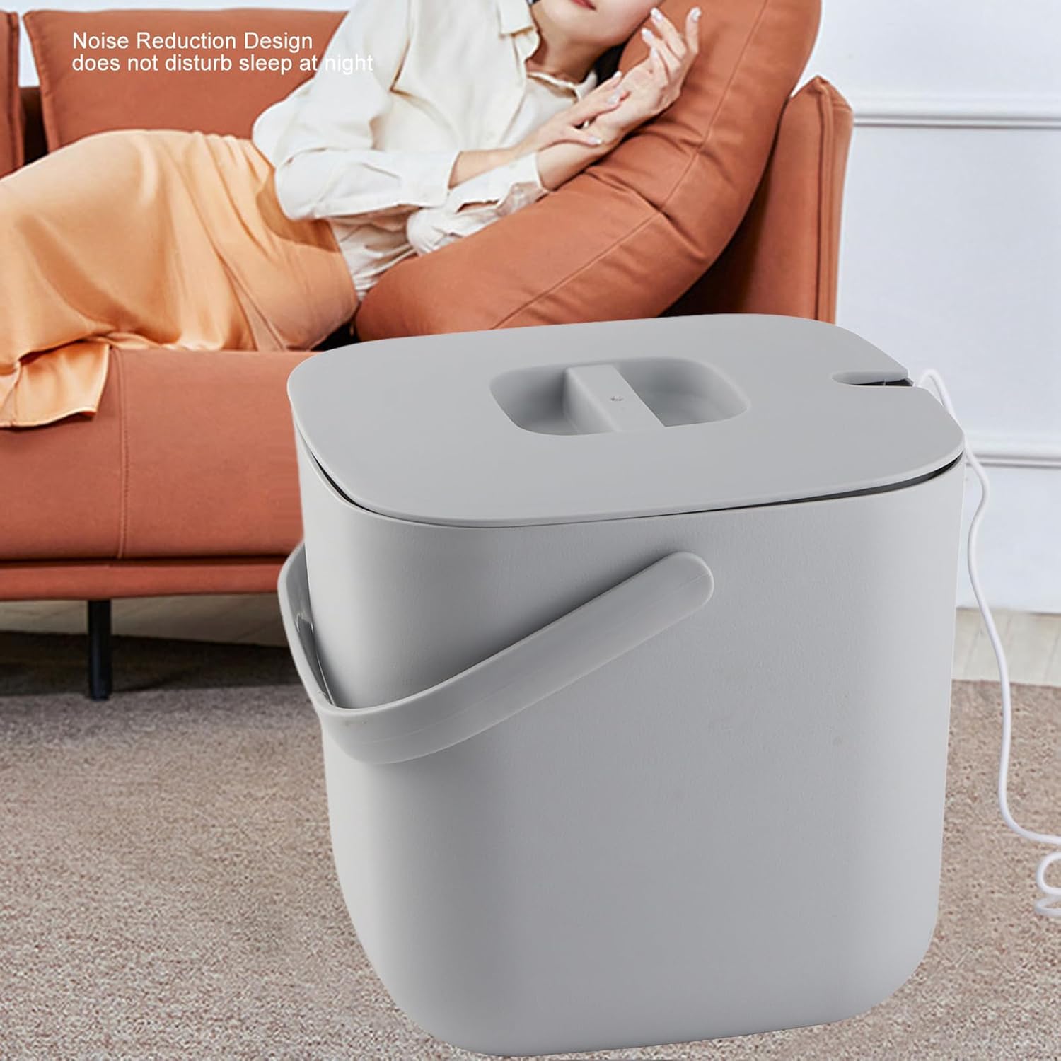 Portable Washing Machine, 3.8L Turbine Mini Washer Machine, Noise Reduction Hygienic USB Portable Mini Washer for Socks Underwear