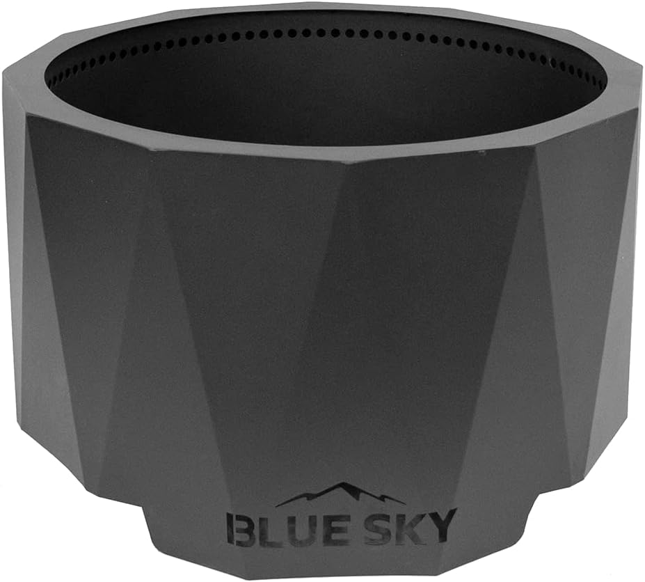 Blue Sky Outdoor Living Round Mammoth Smokeless Patio Fire Pit, Black