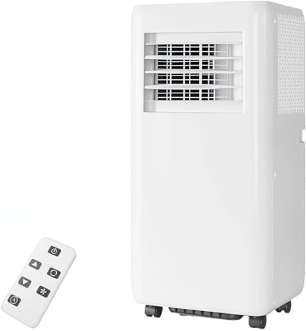 10000 BTU Portable Air Conditioners With Remote Control, 3-In-1 Free Standing Cooling AC Unit With Fan & Dehumidifier, Cools Room Up to 700 Sq.Ft, Smart/Sleep Mode,3 Speed,Auto Swing,24H Timer