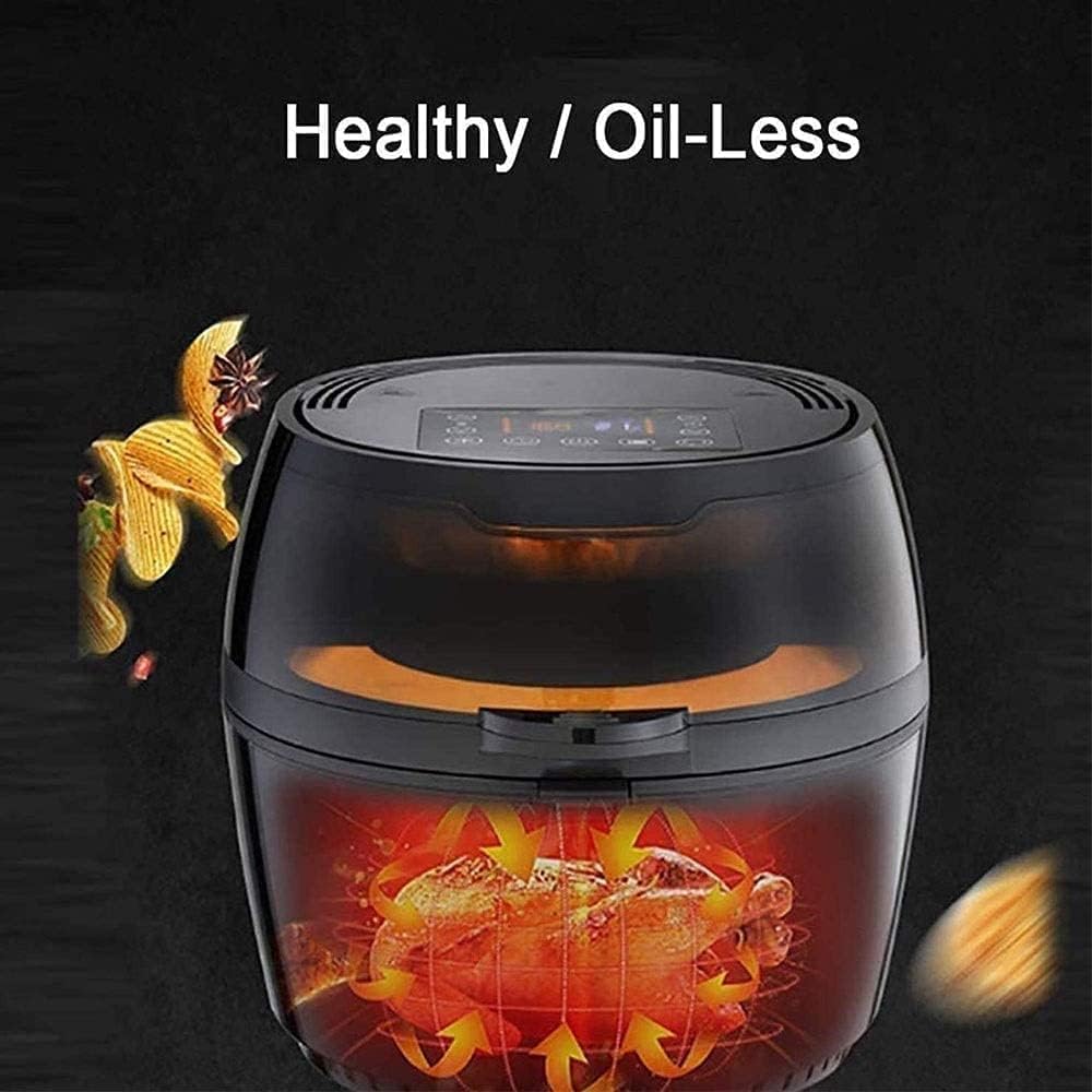 oven mini oven air fryer oven Small Air Fryer, Air Fryer, Oilless Electric Cooker with Cooking Functions, LCD Digital Touch Screen with Precise Temperature Control, Nonstick Basket, 1500W, Small Air