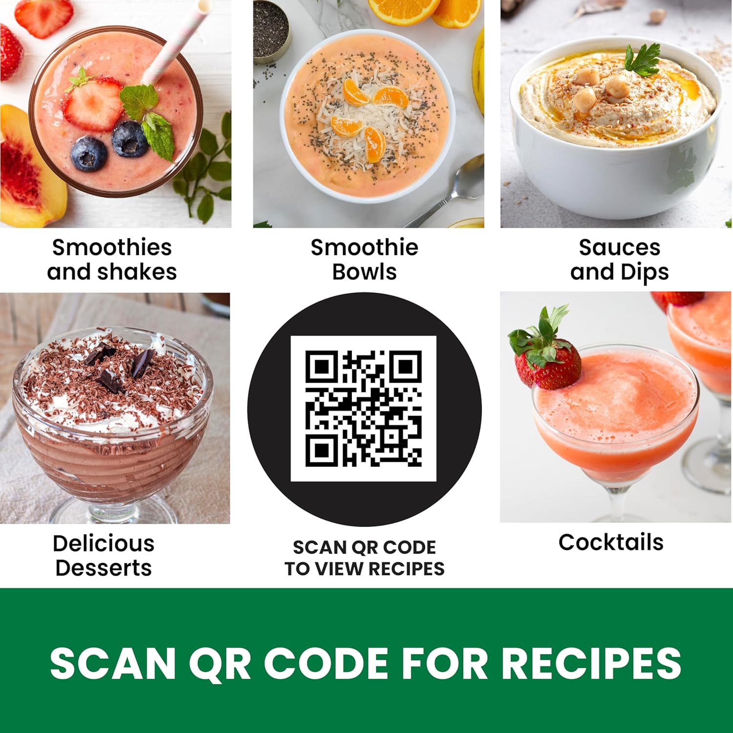 Omega ProForce Blender, Professional Grade with Intellidial Technology Includes 20 Built-In Recipes 12 Variable Speeds 7 Pulse Settings and 64-Ounce Pitcher Plus Travel Cup, 2HP/1400 Watts, Black