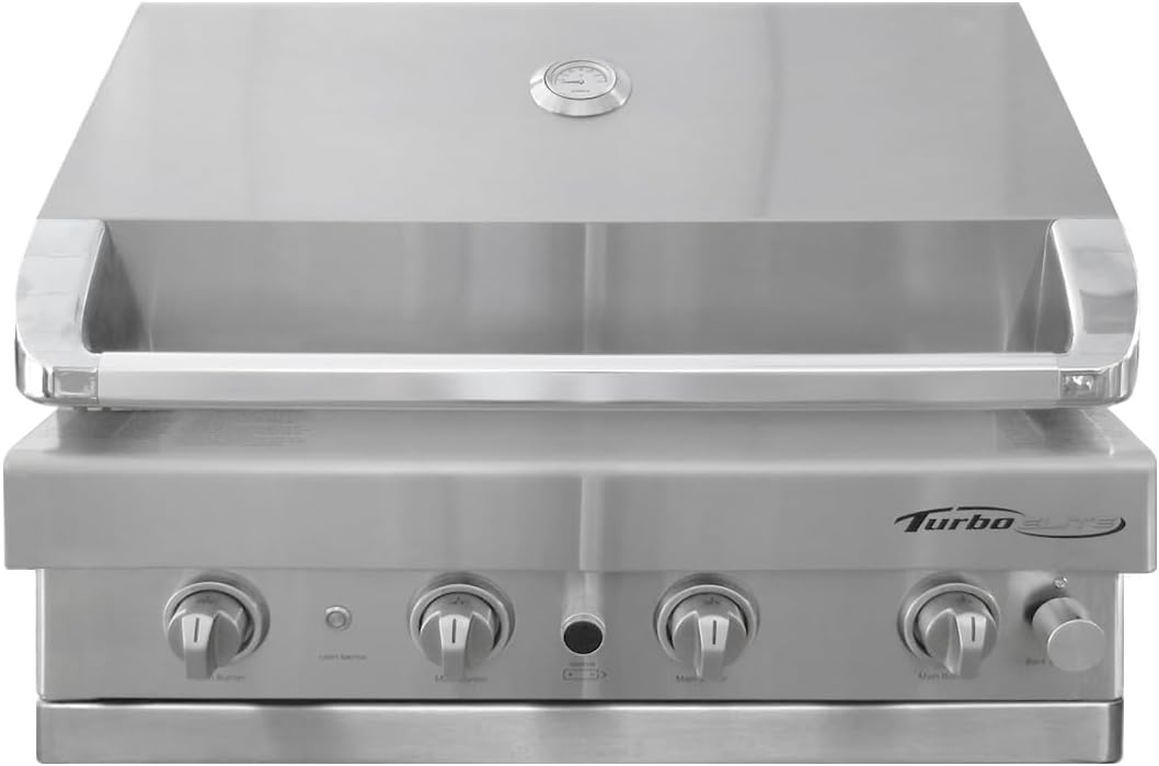 Turbo Elite 32-inch 4-Burner Built-In BBQ Gas Grill - Propane