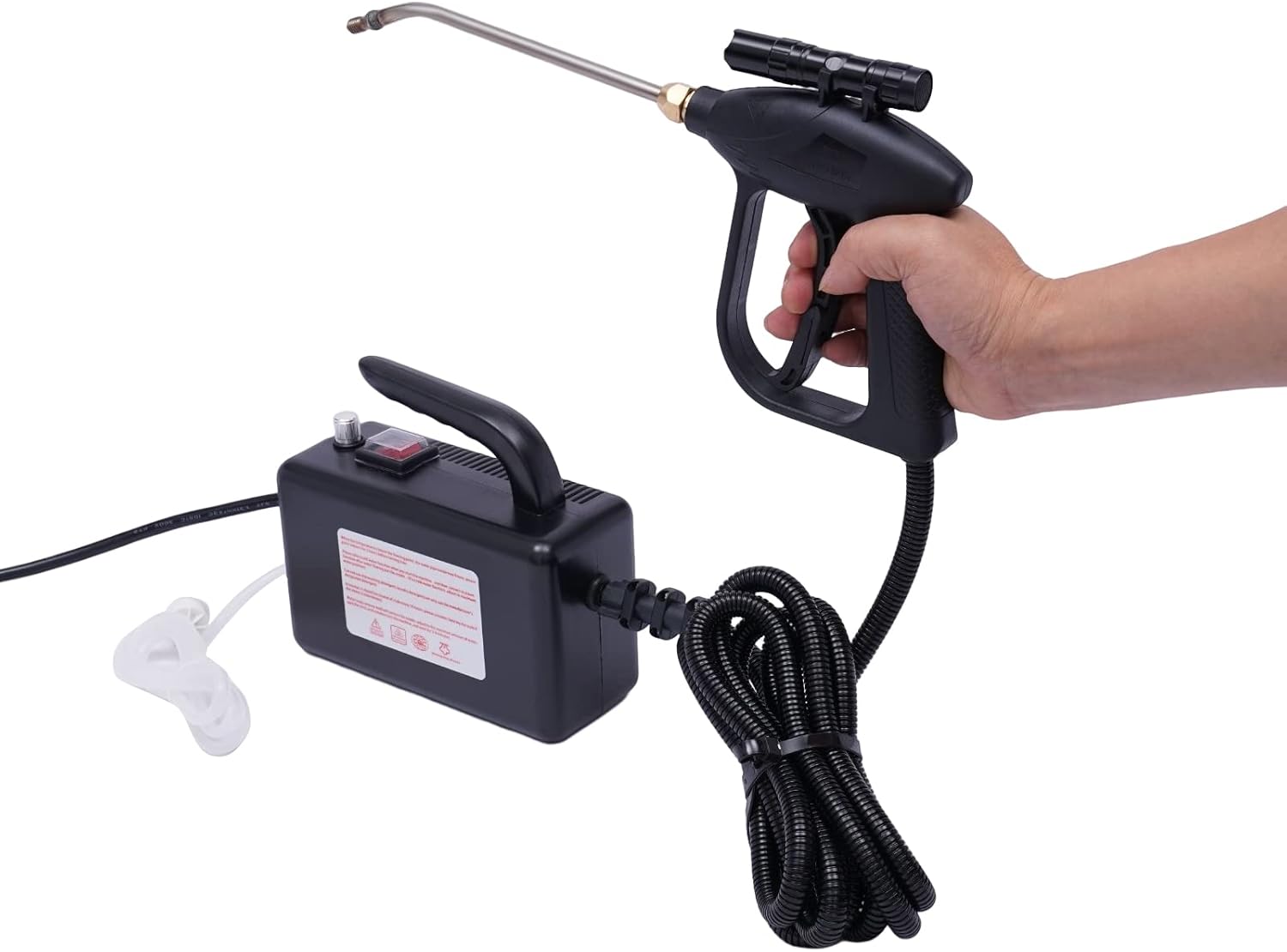 Handheld Steam Cleaner, 110v 1600w Portable High Temperature Multifunction Steam Cleaning Machine For Most Floors, Counters, Windows, Car Seats (Black)