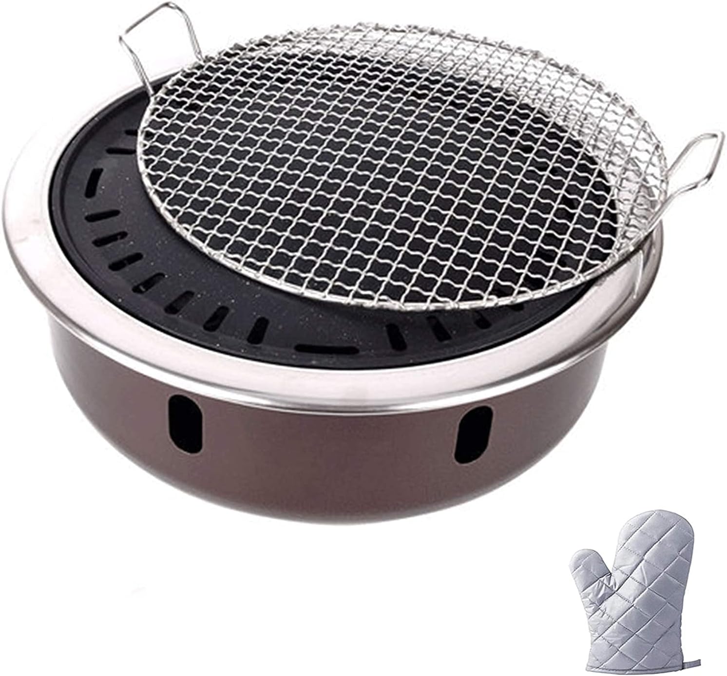 BBQ Grill Outdoor Outdoor Indoor Barbecue Charcoal Grill Barbecue Grill Charcoal Grill Restaurant Round Brazier Oven Grill Commercial Household